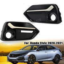 Car Fog Light Cover For Honda Civic 5 Door Hatchback Models 2016 2017 2018    71113-TGG-A50 Foglamp Frame Foglights L