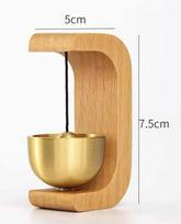 Wooden Doorbell, Suction Type Entrance Wind Chime, Door Opening Reminder Bell, Housewarming Gift, Solid Wood Dopamine Doorbell (as the picture,XXL)