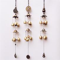 Factory Price Wind Chimes 6 Copper Bells Outdoor Yard Garden Antique Bronze Windchimes Crafts Hanging Kids Room Home Decor