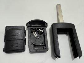 Atsarginis raktų korpusas Opel Vauxhall Corsa C Combo Tigra Meriva Agila Combo 2 mygtukams Nuotolinio valdymo pulto dėklas Dangtelis Hu46 Hu100 Ym28 Dalys HU100 Blade