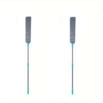 1/2/3 vnt. Teleskopinis dulkių šepetys ilgu kotu šluota valymo įrankis namų apyvokos lovos apačios tarpo valymui kailis dulkėtas magiškas mikropluošto šluotelė