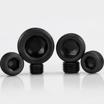 Grade 12.9 Black Carbon Steel M10 M12 M14 M16 M18-M33 BSP Metric Male Therad Carbon Steel Hex Socket End Cap Plug Pipe Fitting M12x1.5mm-2PCS
