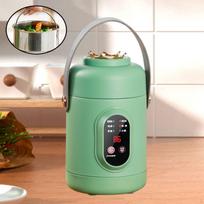 800ml Rice Cooker Multiuse Electric Pot for Travel Household Making Porridge green žalia