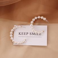 Nauji perlų universalūs „Choker“ kelių sluoksnių karoliai, madinga raktikaulio grandinė Earring
