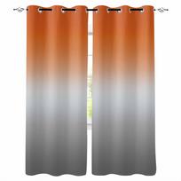 Oranžinės pilkos spalvos gradientinės abstraktūs tamsinantys užuolaidos svetainei miegamajam spausdintos langų apmušalai namų dekoras W135 x H60cm