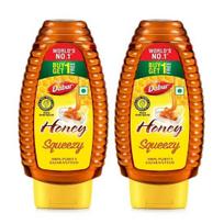 Dabur Honey Squeezy Pack 1400g (700gx2, Pack of 2) | 100% Pure | World's No.1 Honey Brand with No Sugar Adulteration