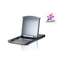 Aten | 16 prievadų Cat 5 dviejų bėgelių 19" LCD KVM per IP komutatorius su virtualia medija | KL1116VNA-AG | 1 x USB A tipo lizdas