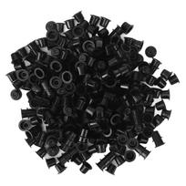 1000PCS Tattoo Ink Caps Cups Disposable Plastic Makeup Pigment Ink Cups Tattoo Accessory Black L S