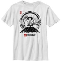Fifth Sun Kids' Lego Meditation Ninjago Boys Short Sleeve Tee Shirt S balta