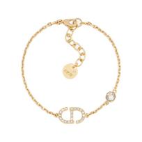 Dior Metalo Apyrankė Su Logotipu Moteriškos Apyrankės Auksinė B2522WOMCY Basic Packaging-Dust Bag,F,Gold beige