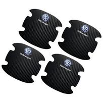 Naujas Naujas 4 vnt. Automobilio durų rankenėlės apsauginis lipdukas Emblema Automobilio stilius Naujas Volkswagen Golf GTI Bora Passat Jetta Beetle Sciroc juoda