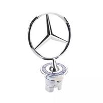 1 vnt. Metalinis automobilio variklio dangčio ženklelis Priekinis chromuotas logotipas Variklio dangčio žymėjimas Mercedes Benz C E S klasei W204 W205 W212 W213 W211 W220 W222 W223 mėlyna