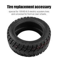 11 Inch 100/65-6.5 Tubeless Tire Widened & Thickened Vacuum Tire   Tire with Nozzle