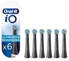 Oral-B iO Series Ultimate Clean - Juodas Dantų šepetėlis Heads - 6-pack