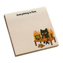 Cartoon Cat Self-Stick Note 50 Sheets/Pad Self-adhesive Note Pad Super Sticking Power Memo Post Stickies Office School Supplies