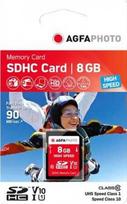 Atminties kortelė AgfaPhoto SDHC kortelė 8GB didelės spartos 10 klasės UHS I