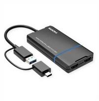 Adapteris AV Value VALUE Adapteris USB 3.2 Gen 1 (USB-A arba USB-C) į 2x HDMI, 4K@30Hz + 1080P@60Hz