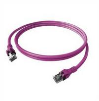 Easylan Krosinis kabelis EasyLan DualBoot PushPull Cat.6A (EA klasė), S/FTP, RJ45 / RJ45, violetinis, 5 m