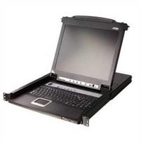 KVM konsolė Aten ATEN CL5708MW 43cm pločio LCD KVM komutatorius, USB-PS/2, VGA, 8 prievadai, FR išdėstymas