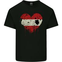 Love Austria Flag Austrian Day Football Unisexs Light Cotton TShirt S