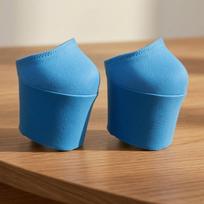 2 Pieces Pole Dance Shoe Protectors Clothing Accessories Anti Slip for 20cm Heels Stylish Covers S blue