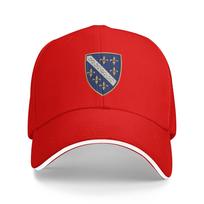 Bosnia Flag Symbol Casual Baseball Cap Summer Trucker Hat Adjustable Outdoor Sport Snapback Cap Unisex Adult yk Funny Caps One Size