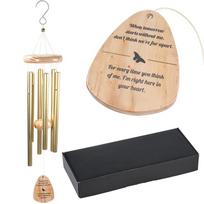 Wholesale Outside Large Deep Tone Wind Chimes Sympathy Wind Chimes Outdoor ,With 6 Tubes Memorial Wind Chimes Garden Decoration auksas