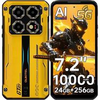 Refurbished - Oukitel WP60 5G Smartphone Robuste 24Go + 256Go 10000mAh/33W 108MP Caméra 7,2'' 120Hz Écran IP68 Téléphone Dual SIM NFC GPS - Jaune
