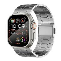 Magnetic Stianless Steel Band for Apple Watch Ultra 2 49mm Belt Strap for iWatch Series 9 8 7 45mm 6 5 4 3 se 42mm 44mm Bracelet 42mm Series 3 2 1 sidabras