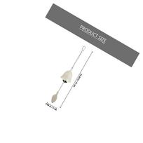 Iron Retro Wind Chime Hanging Bell Leaf-Shaped Pendant for Balcony Garden Home Yard Temple Decor Gift balta