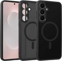 Dėklas Full Matte Mag Cover skirtas Samsung Galaxy S25 FE juodos spalvos