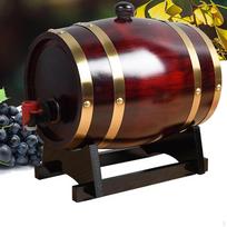 Handcrafted Wooden Barrel with Stand for Spirits and Cocktails 1L