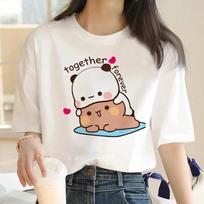 Bubu Dudu Tshirt FeUnisex Designer Anime Cute Girl Pattern Fun Harajuku Tshirt Summer Cotton Casual Breathable Loose Top S