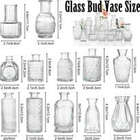 Bud Vases Set of 12 Pc,Mini Glass Vases for Flowers,Vintage Vase for Centerpieces,Small Flower Vase for Wedding Home Party Decor