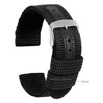Nailono drobės laikrodžio dirželis Austas minkštas dirželis Odinis Universalus apyrankė Vyrams Moterims Sportinio laikrodžio dirželis 18mm 20mm 22mm 24mm Apyrankė 18mm juoda