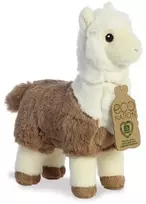 „Eco Nation“ – pliušinis žaislas / mielas Baltas-rudos spalvos alpakos kailis, 24 cm, ekologiškas