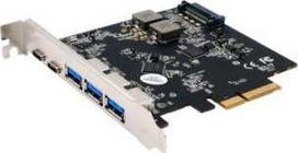 „Exsys EXSYS EX-12006“ valdiklio 5 prievadų USB 3.2 Gen2 PCIe plokštė su 3x USB-A ir 2x USB-C