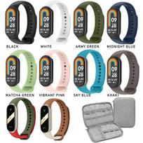 10 vnt. Dirželis „Mi Band 10 9 8“ Sportiniam apyrankės laikrodžiui Silikoninė riešo apyrankė Išmaniojo laikrodžio apyrankės Pakeitimai „Xiaomi Band“ apyrankei su maišeliu MiBand 8/9/10