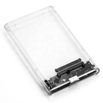 2.5 Inch Transparent HDD SSD Case SATA III to USB 3.0 Hard Drive Disk Enclosure Support 6TB Mobile External HDD for Laptop PC 2.5" balta
