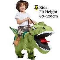 Pripučiamas Velociraptoriaus Kostiumas Suaugusiems Vidutinio Dydžio Mažo Dydžio Helovinas Kalėdos Karnavalas Cosplay Šventė Renginio Rekvizitas One Size beige