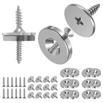 12 vnt. spintelės durų magnetinis uždarymas Metalinis magnetinis durų fiksatorius Paslėptas spintos durų fiksatorius Paslėptas magnetinis durų fiksatorius sidabras