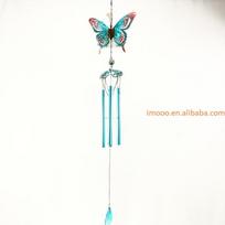 Factory Price Butterfly Wind Chime Bell Lucky Garden Hanging Decoration Ornament Gift Home Decoration Fashion mėlyna