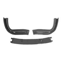 For BMW 5 Series M5 E39 1997--2004 520 528 530 540 High Quality 3Pcs Car Front Bumper Lip Spoiler Glossy Black Carbon Fiber Look