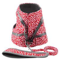 Soft Fabric Cat Harness Multi Size Option Vest Cut Shape Pet Vest Harness Adjustable Strap Solid Blue Tone Kitten Walking Strap raudona