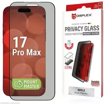Apple iPhone 17 Pro Max pilnai apsaugotas 3D apsauginis stiklas MM, gamintojas Displex Juodas