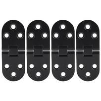 4 Pcs Black Folding Table Hinges 80*30mm Cabinet Door Hinges Durable Flip Top Hinges  Furniture