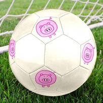 1 vnt. Rožinės kiaulės iliustracija Lauko sportas Futbolas, Dydis 5, Patogus ir patvarus pojūtis, Dovana yy8 Size 5