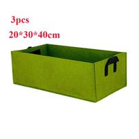 3 pcs Set of 40/50/60cm Fabric Elevated Garden Bed Breathable Planting Bag Plant Flowerpot Flower and Vegetable Planting Pot