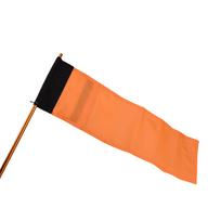 Large Kayak Safety Flag with Pole, Storage Bag, Screws and Track Mount Base High Visibility 20x5.6 Inch Orange Orange oranžinė