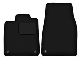 Black front floor mats for: Porsche Taycan sedan (2020-)